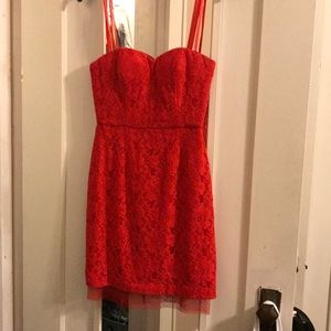 Coral BCBG dress - worn once!